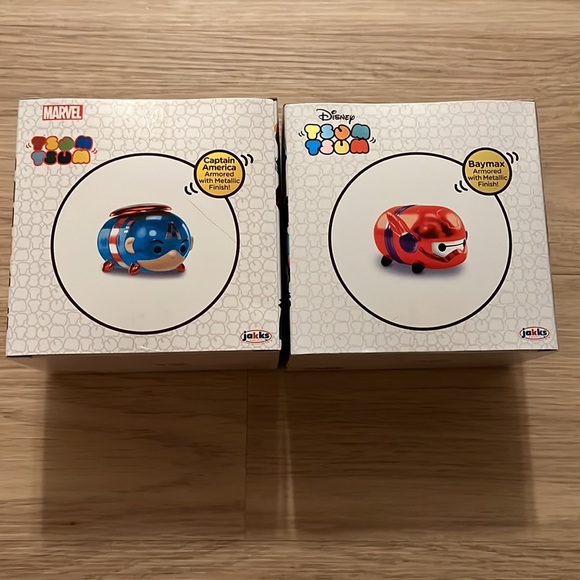 SDCC 2016 Disney Exclusive Metallic Captain America and Baymax Tsum Tsum Figure - Picture 5 of 5